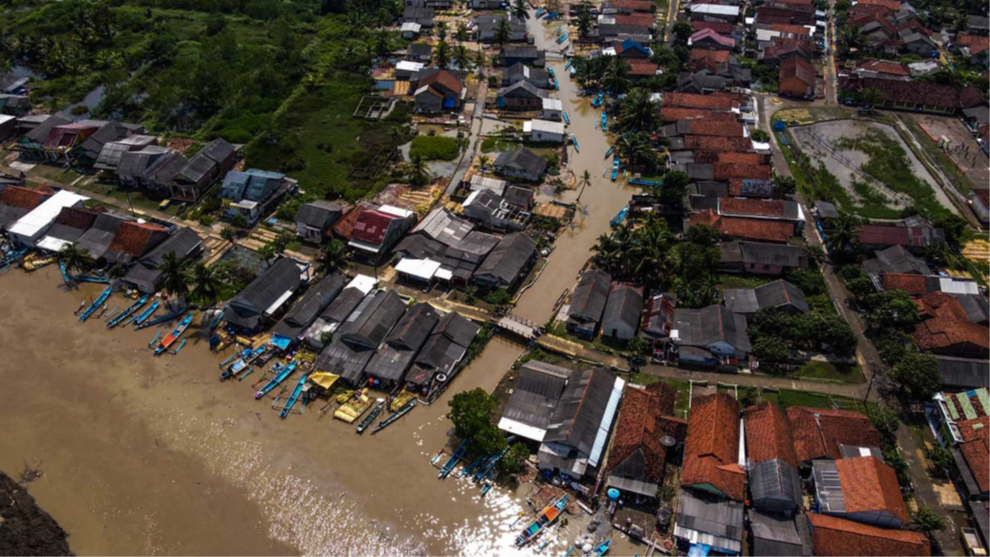 Aerial photo of Ujung Gagak Village. Photo: AIHSP.